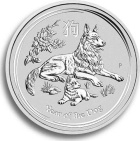 Australien 1 Dollar 2018 Hund - 1 Unze Feinsilber